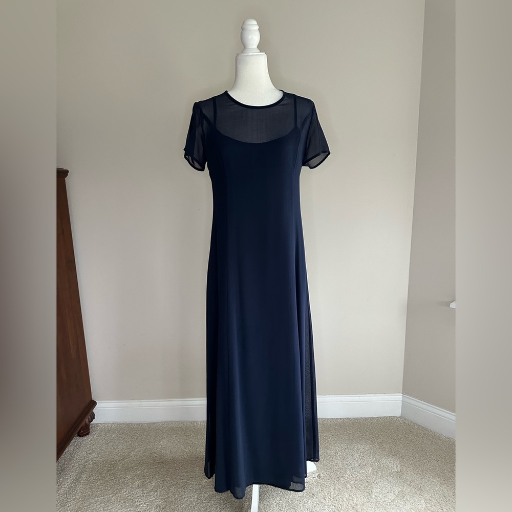 Chic Midnight Blue Maxi Dress